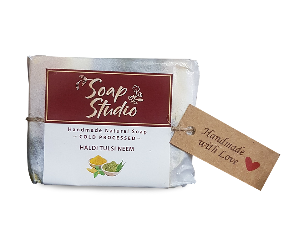 NEEM HALDI TULSI ( Pack of 3 – 100 gm each ) – SoapStudio